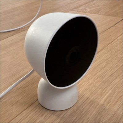 Google Nest Cam Indoor Wired Security Camera White Wi-Fi Google