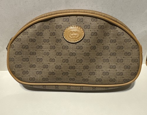 GUCCI vintage Micro GG Interlocking 039 58 Pouch GG Supreme Canvas