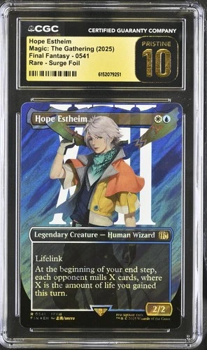Hope Estheim - Borderless Surge Foil - CGC 10 Pristine Final Fantasy MTG Magic