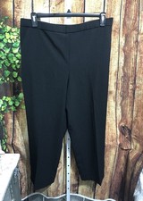 NWT Briggs Comfort Waistband Black Pants Size 18 Short, K-6