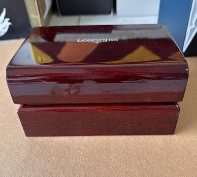 Longines Wooden Watch Presentation Display Box, 6.75x5x3.25 - Brand New