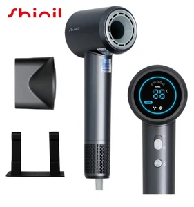 Shinil Premium BLDC Hair Dryer 110000RPM Smart Display Professional Styling Tool