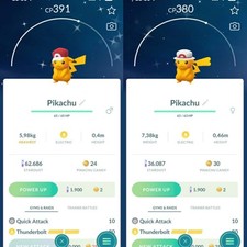 Pokémon Go - Shiny Pikachu Red's Hat / Leaf's Hat - Mini PTC or Trade 20K Dust