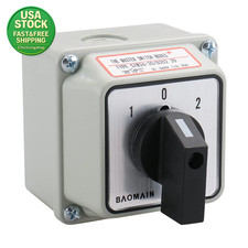Universal Rotary Changeover Switch 660V 20A 3 Position 2 Pole