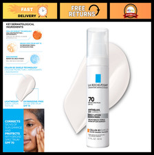 SPF 70 Sunscreen Moisturizer for Face, Anti-Aging, Niacinamide, Even Skin Tone