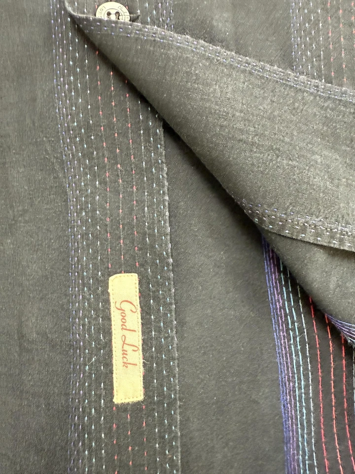 Camisa Paul Smith London Para Hombre 16.5 42 Rayas Carbón Hecha en Italia Manga Larga Foto 3 de 4