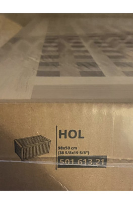 Brand New Flat Packed IKEA HOL 98 cm x 50 cm Storage/Side Table