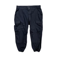 5.11 Tactical Pants Mens XL Short Inseam Navy Cargo Pockets Tapered Hemline