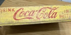 Coca-Cola Yellow Wood Crate 24 Bottle Original Vintage Good Shape