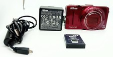 [Near Mint/charger] Nikon COOLPIX S9300 Red 16.0MP Digital Camera 18x Zoom Japan