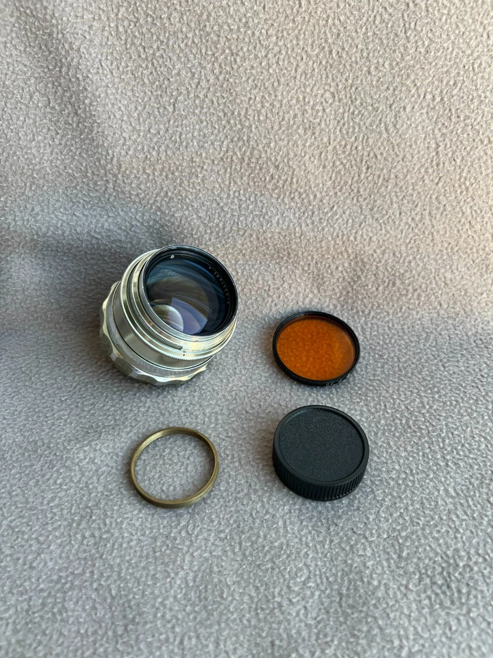 JUPITER-9 SILVER 85mm f/2 Soviet Rare Lens Russian SLR lens Zenit M39-M42 - Image 2 of 4