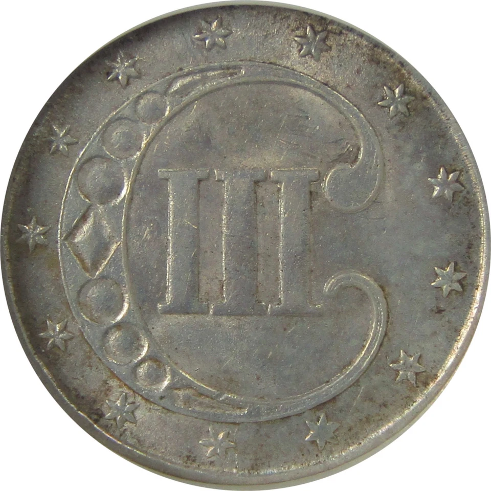 1851 Three Cent Piece MS 62 NGC Silver Trime Uncirculated SKU:I23313 - Image 4 of 4