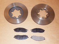 Bremsscheiben Vorne + Bremsbelagsatz FüR Navara D22 Pick Up 2.5Td/2.5Di 11/