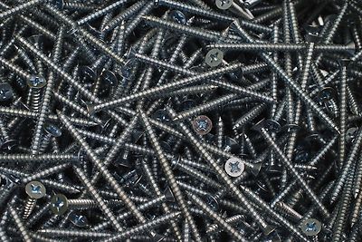 Viti Per Lamiera Testa Piana #10 X 3-1/2 Pollici - Acciaio Inox 18-8 - Confezione 25 Pezzi