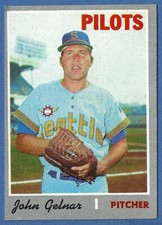 VINTAGE 1970 TOPPS BASEBALL CARD #393 JOHN GELNER PILOTS NM-MT