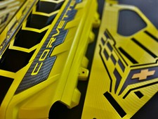 2020/25 CORVETTE C8  ENGINE PKG ACC YELLOW/SEA WOLF GREY CARBON FIBER NEW!!!!
