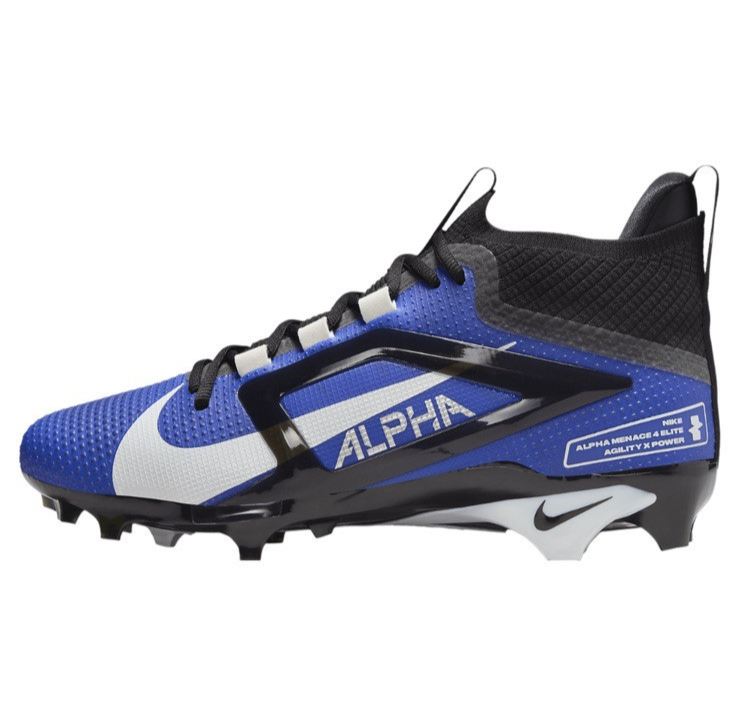 まめ① Nike Alpha Menace Elite 4 Football Cleats Royal Blue FD7036-400