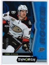 18/19 UD SYNERGY HOCKEY ROOKIES RC BLUE PARALLEL CARDS (41-100) U-Pick From List