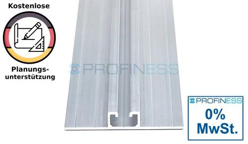 0% MwSt. Montageschiene / Trapezschiene 6 Meter für Blechbefestigung 1,3cm Höhe - Bild 1 von 6