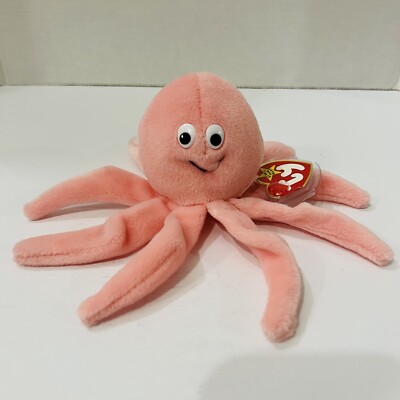Ty Inky The Octopus Beanie Baby Style #4028 Mint Condition