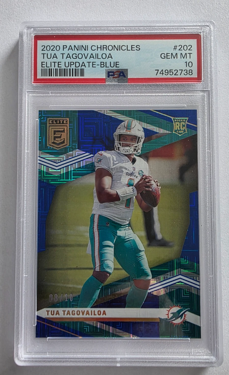 Tua Tagovailoa Panini Chronicles Elite Update #202 Blue