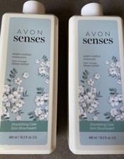 2 Avon Senses Warm Cotton Bubble Bath 480 ml/ 16.2 fl. oz.
