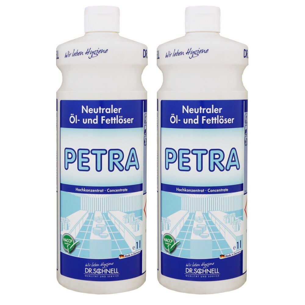 Dr. Schnell Petra Konzentrat 2 x 1 Liter Neutraler Fett & Öl löser Oberflächen