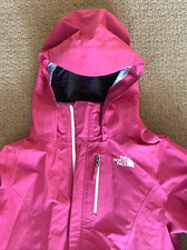THE NORTH FACE Girl's Sz L Pink Hooded Dryzzle Gortex Waterproof Jacket Shell
