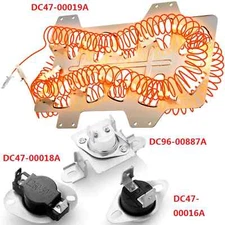 DVE45R6100C/A3 Samsung Dryer Heating Element & Fuses