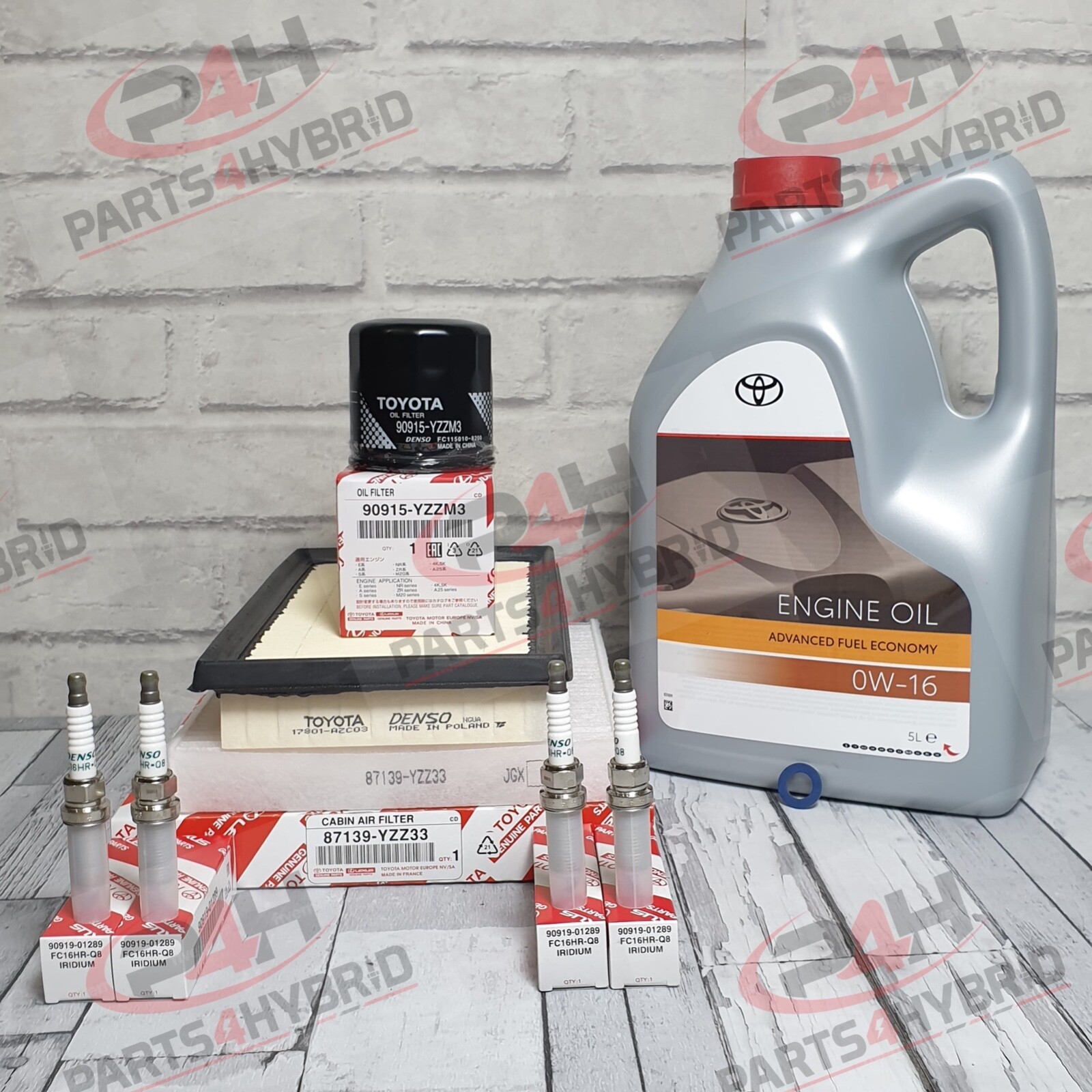 Genuine Toyota Corolla Service Kit NRE210 1.2L 2019 Onwards With Spark Plugs