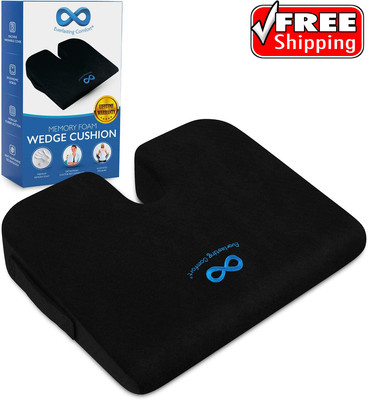 Orthopedic Seat Cushion With Memory Foam Relief Sciatica Back Leg Hip