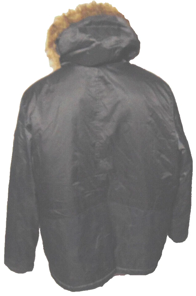 SOLO MIEMBROS AZUL OLIVA CAMUFLAJE ABRIGO CHAQUETA IMITACIÓN PIEL CAPUCHA SNORKEL PARKA-XL Foto 2 de 4