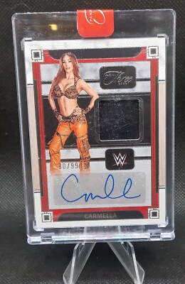 2024 Panini Three Count WWE - Memorabilia Auto #MA-CML   Carmella /99