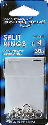 Yarie Jespa M. 557 BF Split Rings 6.5 Mm 120lb - 7 Anneaux Brisés Argent - Neuf