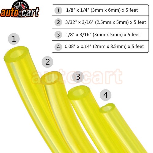 4 Sizes Petrol Fuel Gas Line Hose Pipe Kit For Trimmer Chainsaw Blower