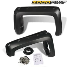 FIT FOR 2014-2018 SILVERADO 2500HD 3500HD POCKET FENDER FLARES 6.5'/8' BED 4PCS