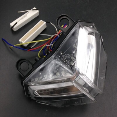 Motorcycle LED Tail Light Assembly Fit Ducati 848/848VEO 1098/S/R 1198/S/R Clear