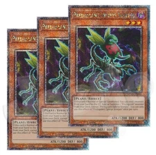 Yugioh - Predaplant Ophrys Scorpio x 3 - 1st Edition QCR NM - Free Holo Card