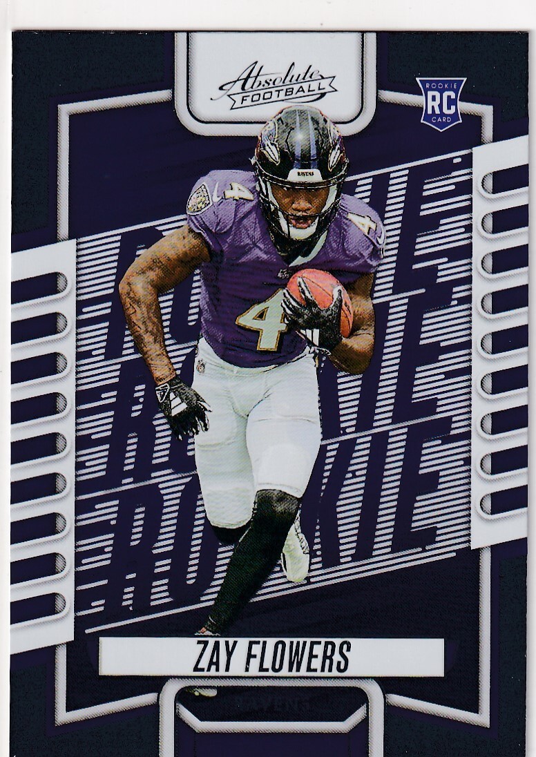 2023 ABSOLUTE RC ZAY FLOWERS BALTIMORE RAVENS ROOKIE FOOTBALL JC