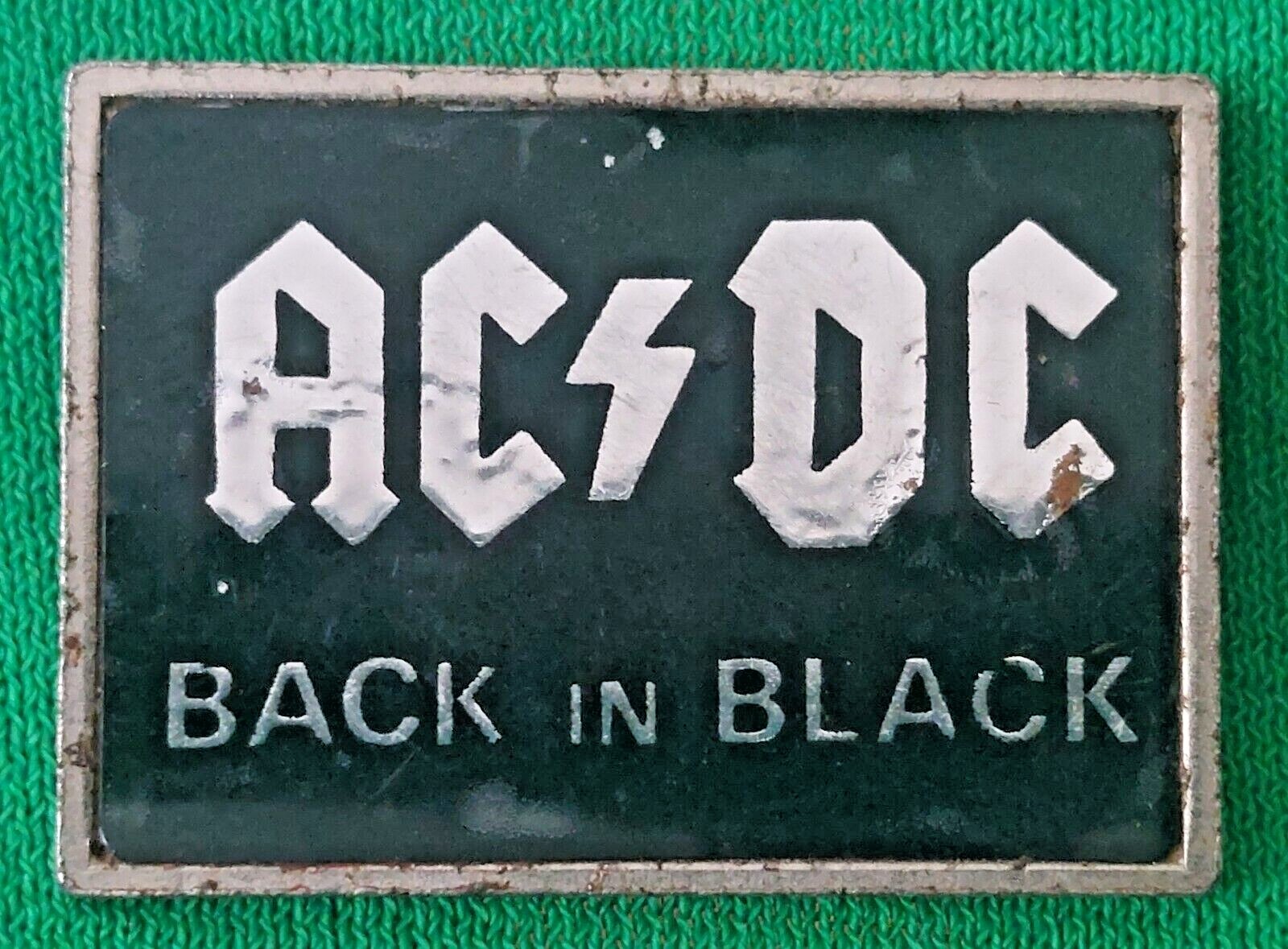 Vintage 1970's Heavy Metal AC/DC Hard Rock metal pin badge Made in ...