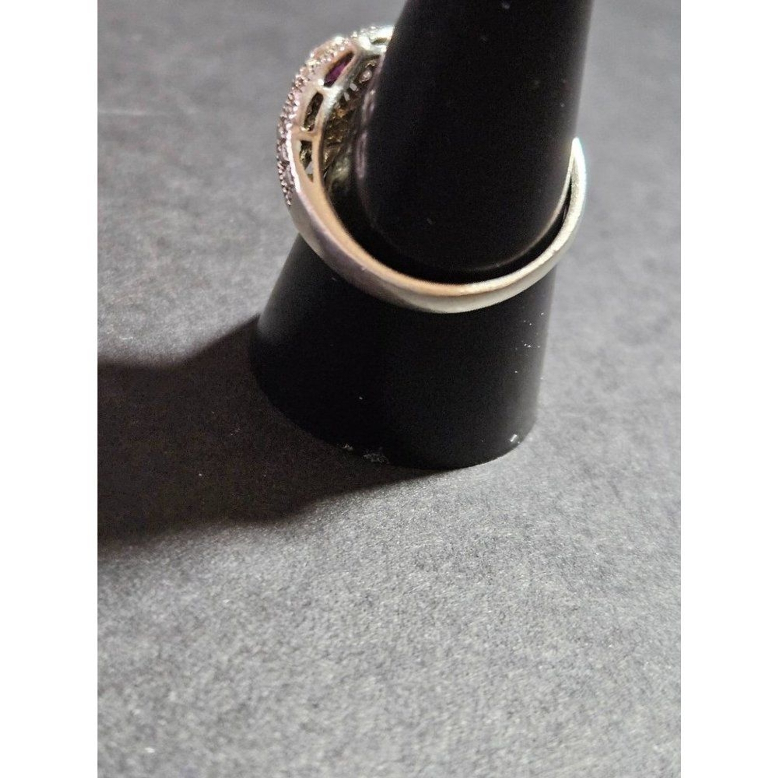 Vintage Avon sterling silver ruby ring - image 8