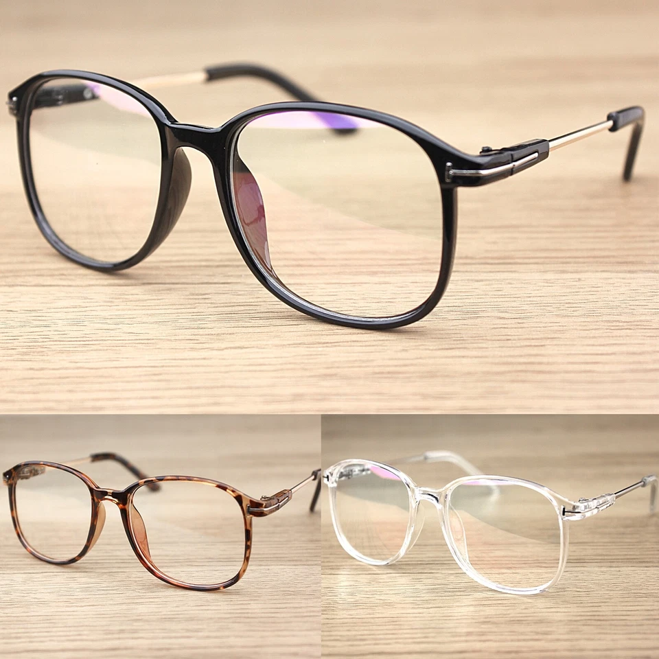 Lunettes De Mode Ovales Grandes À Verre Clair Pour Hommes Et Femmes - Photo 1/1