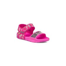 Mädchen Gummisandalen Meer Pool Fuchsia mit Barbie Prints Rosa 25 bis 32