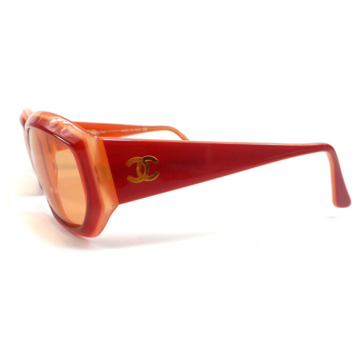 小物 CHANEL vintage sunglasses coco gold Chanel sunglasses vintage coco - Gem