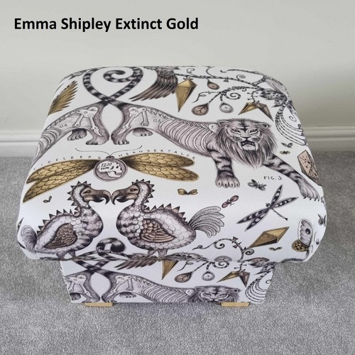 Storage Footstools Emma J Shipley Fabrics Pouffes Footstalls Animalia Zambezi - Picture 23 of 125