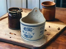 Authentic Vintage Stoneware Salt Crock