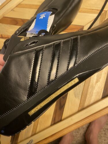 New Adidas PORSCHE DESIGN S2 Men’s Size 14 Black/ Gold Driving Shoes 098336 - Picture 16 of 18