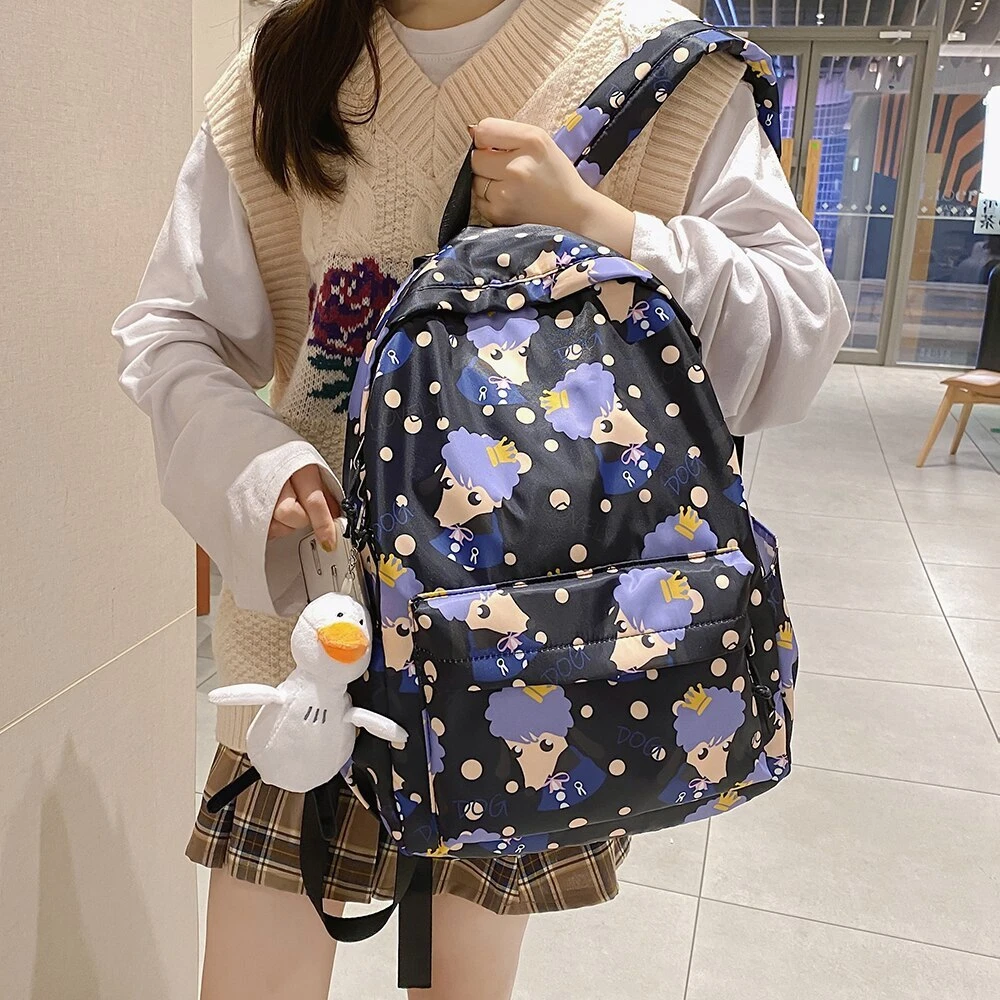 Wholesale New Fashion School Bags Girls Backpack High School Female Student  Bag Waterproof Korea School Backpack for Girls Student From m.