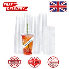 10/12/16/20oz Smoothie Milkshakes Cups with Flat lids Reusable Glass, Slush Cups