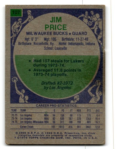 1975-76 Topps Basketball Poor to Good You Choose, Complete Your Set #1-330 - Bild 151 von 459